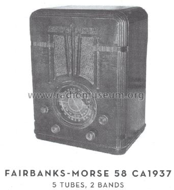 58-T-2 Ch= 58; Fairbanks, Morse & (ID = 1594779) Radio