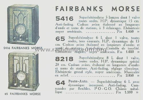 65 ; Fairbanks, Morse & (ID = 1144028) Radio