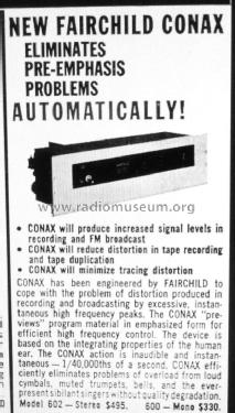 Conax 602; Fairchild Recording (ID = 1323124) Divers