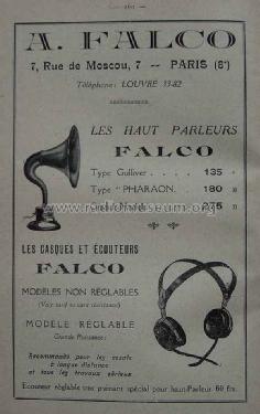 Haut-Parleur à Pavillon Grand Modèle; Falco, André; Paris, (ID = 1502058) Speaker-P