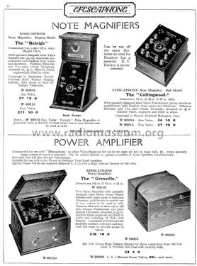 Grenville Power Amplifier Cat. No. W 90110; Efescaphone Brand, (ID = 1886905) Ampl/Mixer
