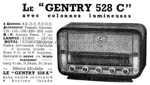 Gentry 528C; Familial Radio, G. (ID = 1994252) Radio