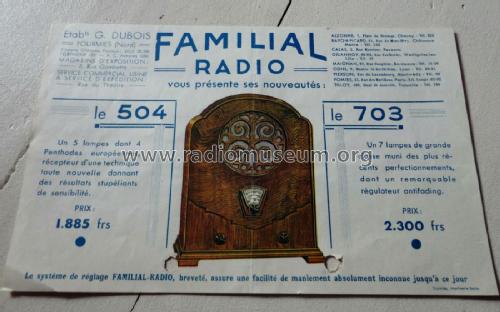 703N; Familial Radio, G. (ID = 2647277) Radio