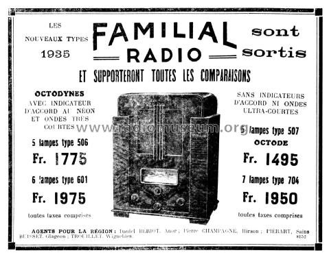 Octodyne 506; Familial Radio, G. (ID = 2509089) Radio