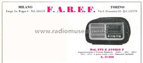 FP2/E; FAREF F.A.R.E.F.; (ID = 2464943) Radio