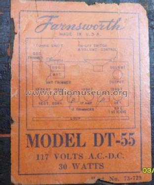 DT-55 ; Farnsworth (ID = 958861) Radio