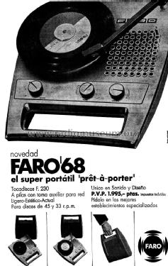 F-230; Faro Espanola, S.A.; (ID = 1074240) Enrég.-R