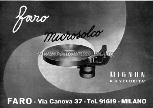 Mignon ; Faro Nuova Faro; (ID = 2400588) Sonido-V