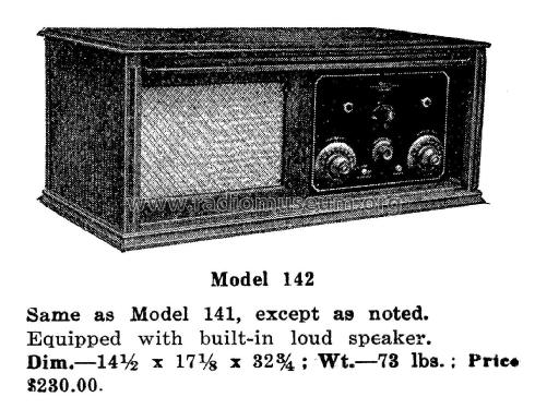 142 ; Federal Radio Corp. (ID = 1963684) Radio