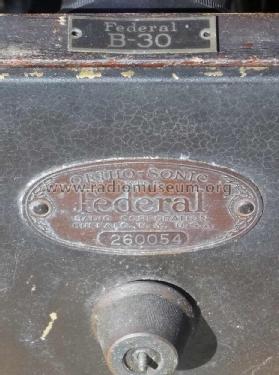 B30 Ortho-Sonic ; Federal Radio Corp. (ID = 1107112) Radio