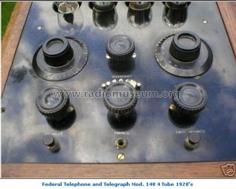 Drop in radio panel for phonograph 140; Federal Radio Corp. (ID = 1040079) Radio