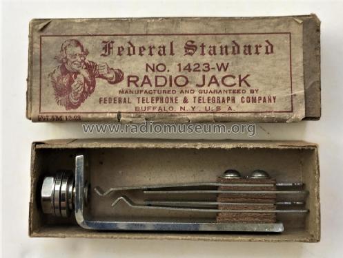 Federal Standard Radio Jack 1423-W; Federal Radio Corp. (ID = 2255666) Bauteil