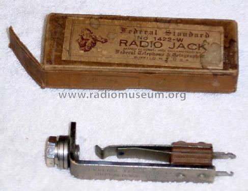 Radio Jack 1422-W; Federal Radio Corp. (ID = 1771966) Radio part