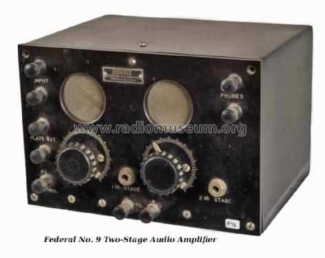 Two-Stage A. F. Amplifier No. 9; Federal Radio Corp. (ID = 2064805) Ampl/Mixer