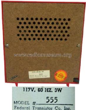 555 ; Federal Transistor (ID = 400542) Radio