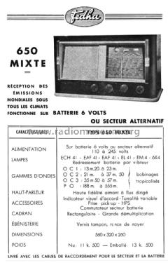 650 Mixte; Fedha, Combes-Gensac (ID = 1445350) Radio