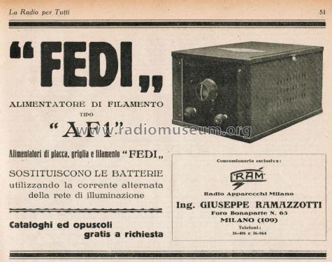 Alimentatore di Filamento AF1; Fedi; Milano (ID = 2558743) Power-S