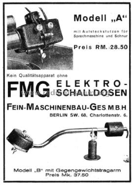 Elektro-Schalldose B; Fein-Maschinenbau-G. (ID = 1678748) Microphone/PU