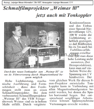 Weimar-Ton Tonkoppler ; Feingerätewerk (ID = 2731246) Divers