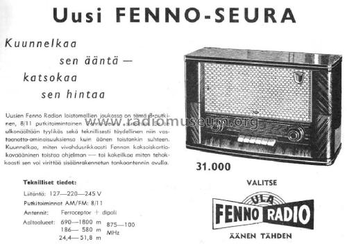 Seura F255-V; Fenno, Helsinki - (ID = 1141723) Radio