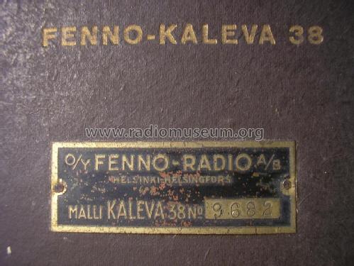Kaleva 38 S17A; Fenno, Helsinki - (ID = 1637218) Radio