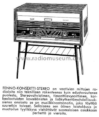 Konsertti-Stereo F305V; Fenno, Helsinki - (ID = 1167071) Radio