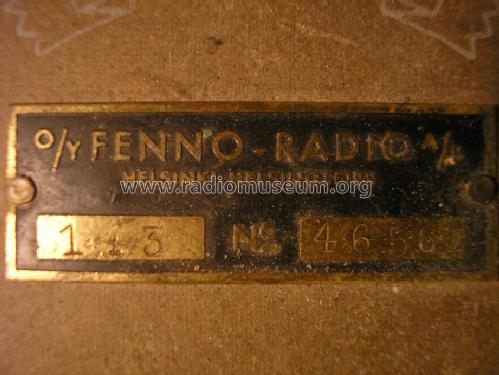 Pohjola 42; Fenno, Helsinki - (ID = 1131922) Radio