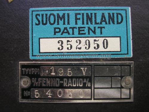 Sampo 49 V FR195 V; Fenno, Helsinki - (ID = 1566976) Radio