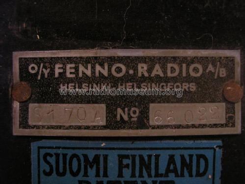 Sampo V-43 CH= S170A; Fenno, Helsinki - (ID = 1107739) Radio