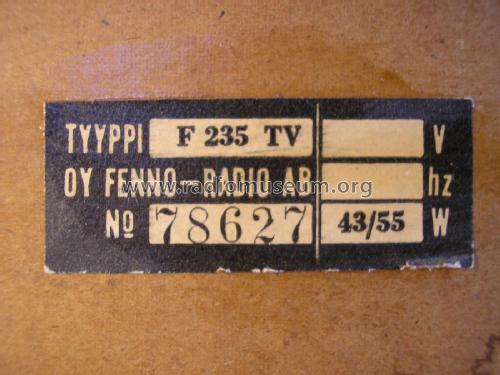 Seppo F235TV; Fenno, Helsinki - (ID = 1952463) Radio