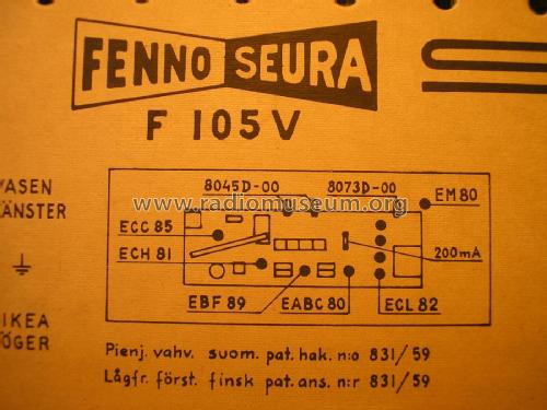Seura F105V; Fenno, Helsinki - (ID = 1953122) Radio