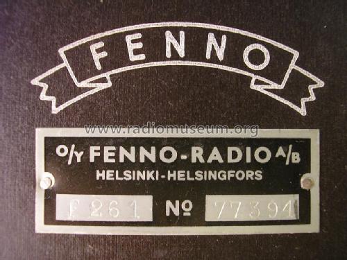 Seura F261 - 44-V; Fenno, Helsinki - (ID = 1001973) Radio