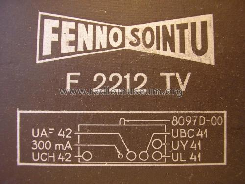 Sointu F2212TV; Fenno, Helsinki - (ID = 2039964) Radio