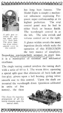 Model Eight 8; Ferguson in the (ID = 1342878) Radio