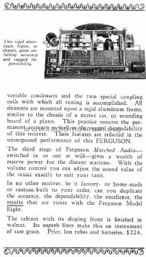 Model Eight 8; Ferguson in the (ID = 1342879) Radio