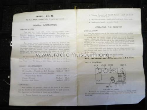 Table Radio Gramophone 213RG; Ferguson Brand, (ID = 1494623) Radio