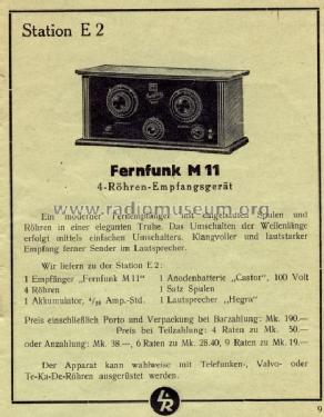 M11; Fernfunk, (ID = 1134994) Radio