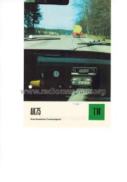 Auto-Kassetten-Rekorder AK75; Fernmeldewerk (ID = 1245227) Sonido-V