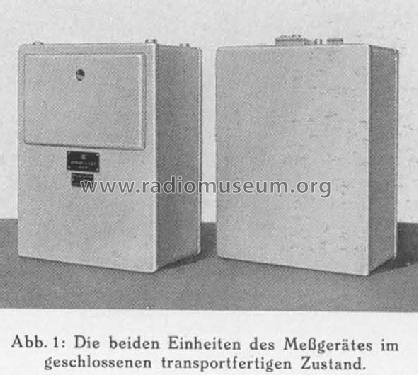 Feldstärkevergleichsgerät ; Fernseh Fernseh AG, (ID = 391320) Equipment