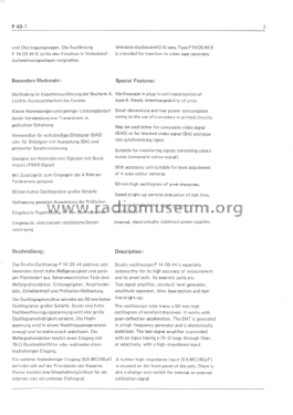 Studio-Oszilloskop - Oscilloscope P14 OS 44 A, B; Fernseh Fernseh AG, (ID = 2690484) Equipment