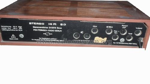 Stereo-HiFi 50; Fernseh-Radio Berlin (ID = 1616912) Ampl/Mixer