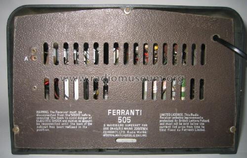 505 ; Ferranti, GB (ID = 2603527) Radio