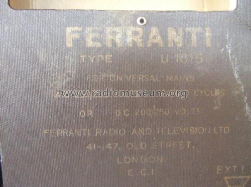 U1015; Ferranti, GB (ID = 1294397) Radio