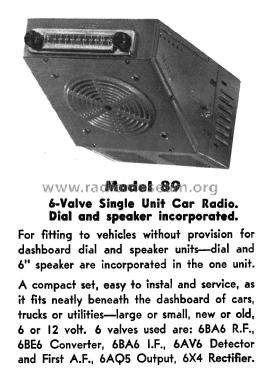89; Ferris Bros. Pty Ltd (ID = 1977850) Car Radio