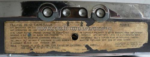 9 Transistor De-Luxe Portable 204 ; Ferris Bros. Pty Ltd (ID = 2144552) Radio