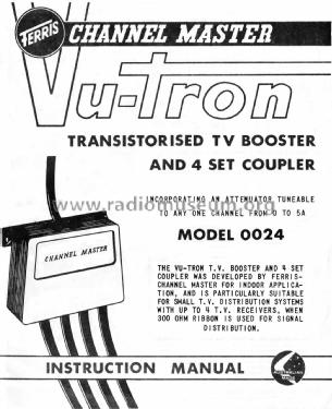 Channel Master Vu-Tron 0024; Ferris Bros. Pty Ltd (ID = 2820807) RF-Ampl.