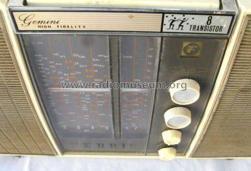 Gemini High Fidelity 8 Transistor 207; Ferris Bros. Pty Ltd (ID = 1048018) Radio