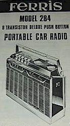 De-Luxe Portable Car Radio 284; Ferris Bros. Pty Ltd (ID = 532649) Radio