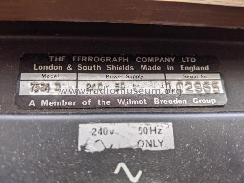 Super Seven 7524D; Ferrograph, British (ID = 2684133) Sonido-V