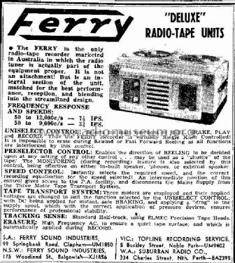 Deluxe Radio-Tape Unit M5; Ferry Sound (ID = 2279673) Divers